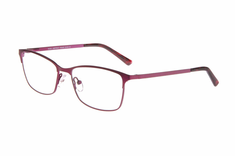 Visual Eyes Glasses PLUM / Frame Only / Clear Musa Abstract