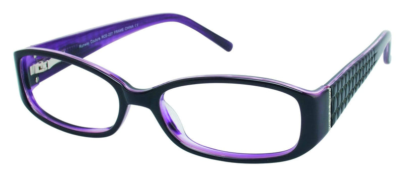 Visual Eyes Glasses PLUM / Frame Only / Clear Runway Couture 227