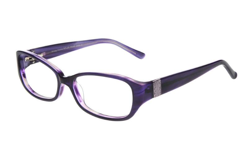 Visual Eyes Glasses PLUM / Frame Only / Clear Runway Couture 260