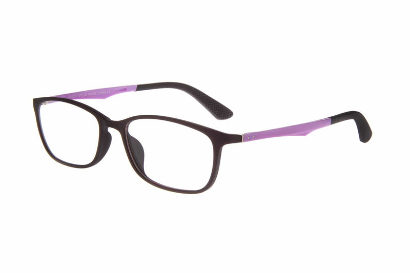 Visual Eyes Glasses PURPLE-BLACK / Frame Only / Clear Gamer Legend