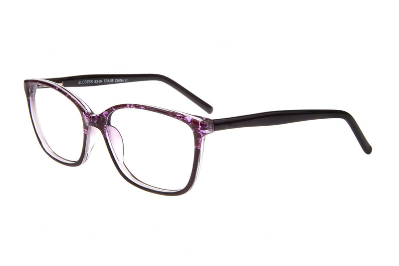 Visual Eyes Glasses PURPLE-BLACK / Frame Only / Clear Success 94