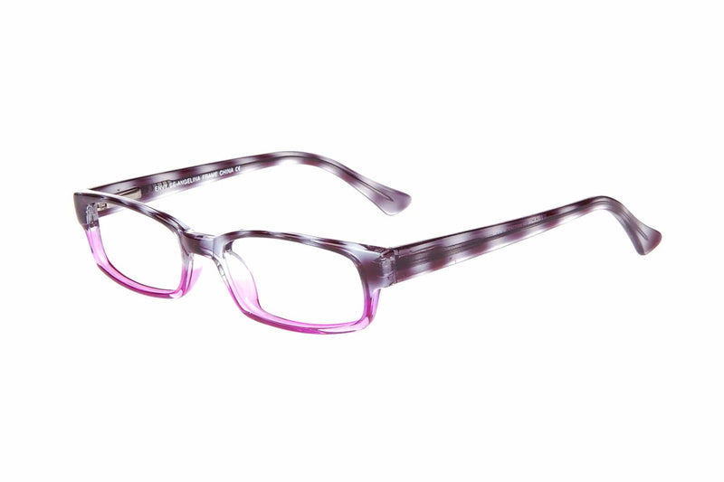 Visual Eyes Glasses PURPLE-DEMI / Frame Only / Clear Envy Angelina