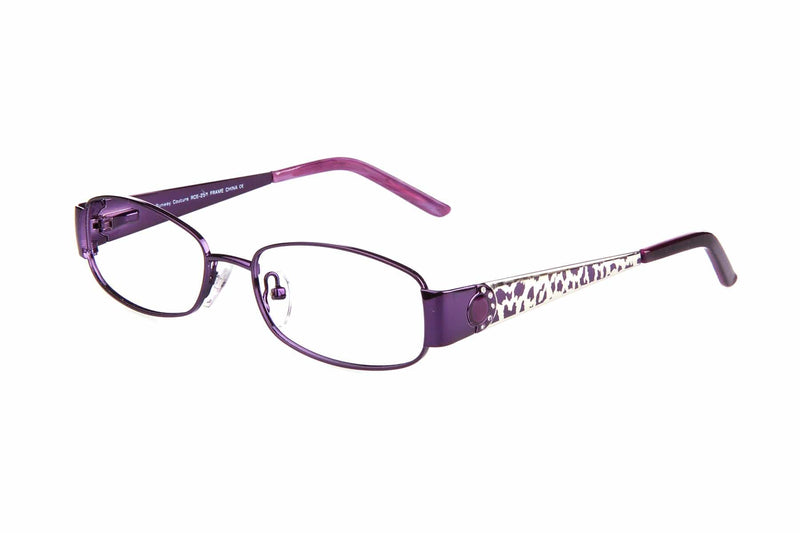 Visual Eyes Glasses PURPLE / Frame Only / Clear Runway Couture 254