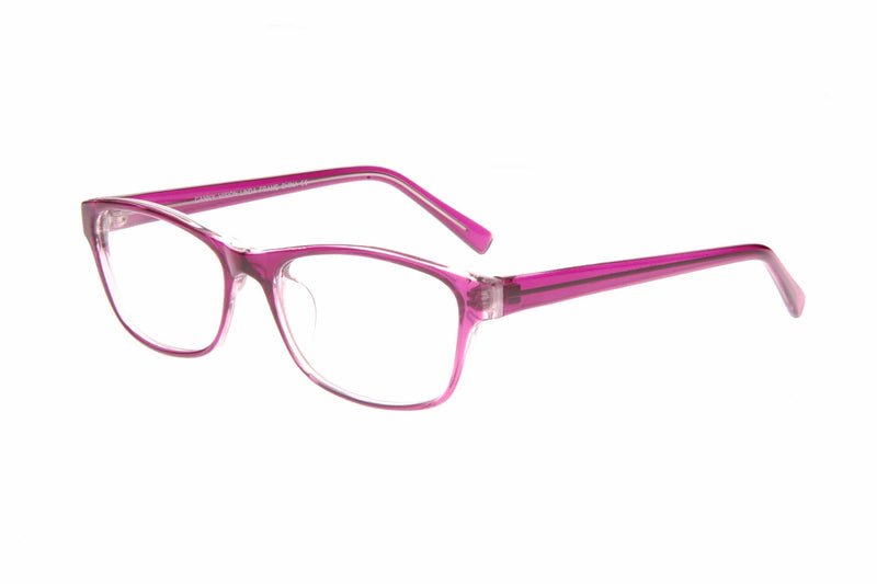 Visual Eyes Glasses PURPLE / Frame Only / Frame Only CANNY VISION LINDA BLACK/CRYSTAL