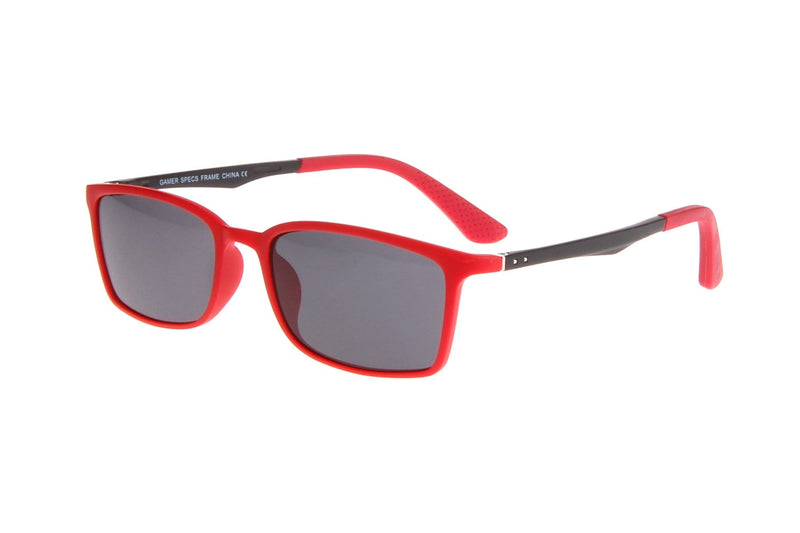 Visual Eyes Glasses RED-BLACK / Frame Only / Clear Gamer Player1