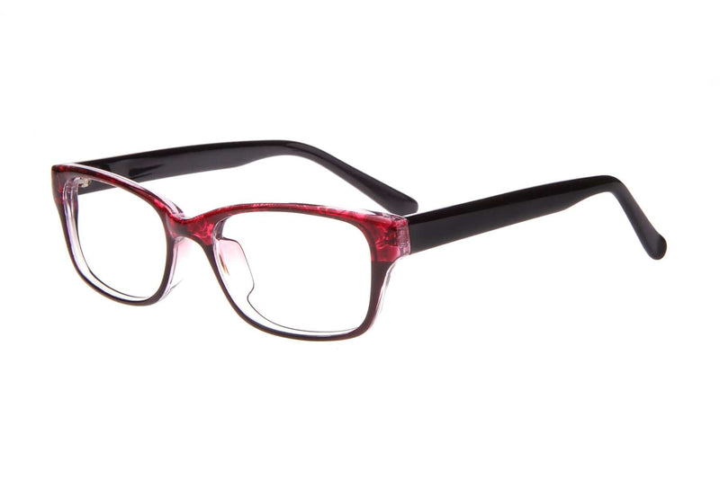 Visual Eyes Glasses RED-BLACK / Frame Only / Clear Success 83