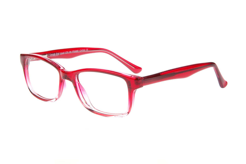 Visual Eyes Glasses RED-FADE / Frame Only / Clear Laugh Out Loud 26r