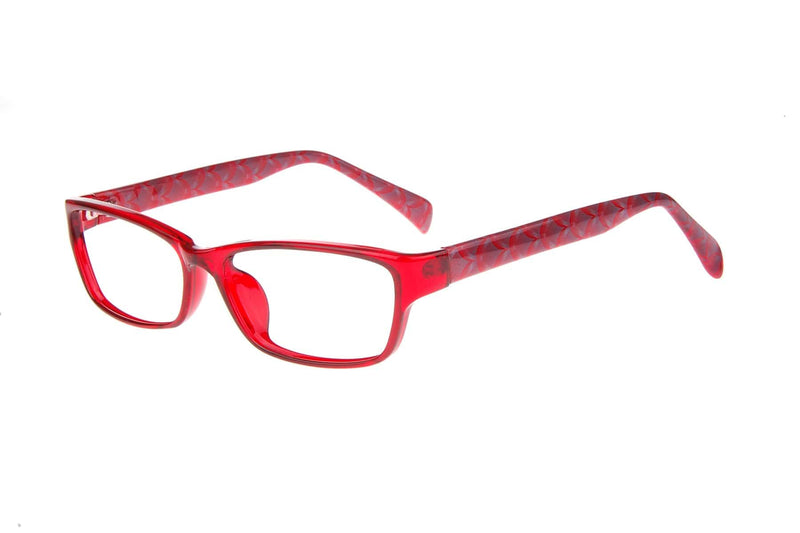 Visual Eyes Glasses RED / Frame Only / Clear Envy Trish