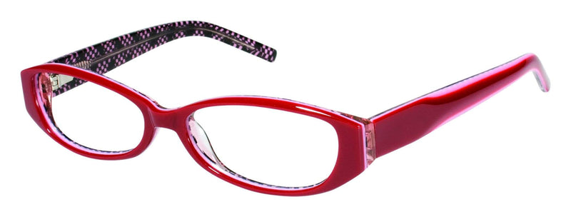 Visual Eyes Glasses RED / Frame Only / Clear Runway 131