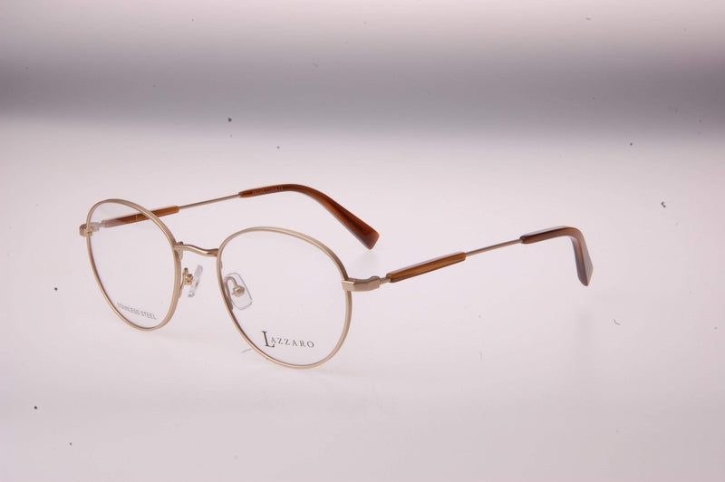 Visual Eyes Glasses SATIN-GOLD / Frame Only / Clear Lazzaro Fillipo