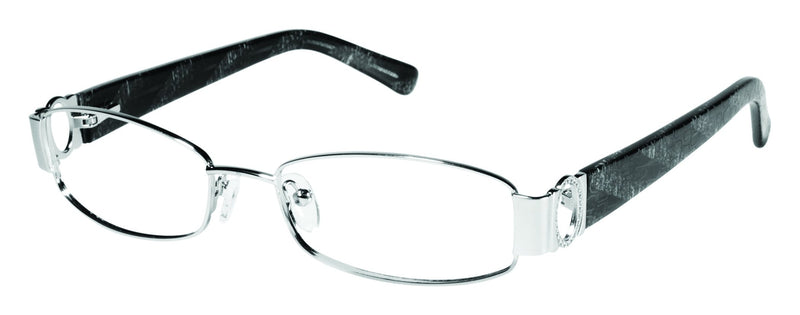 Visual Eyes Glasses SILVER / Frame Only / Clear Runway Couture 115