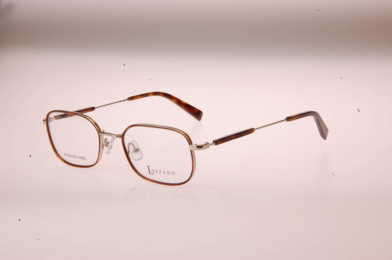 Visual Eyes Glasses SILVER-TORTOISE / Frame Only / Clear Lazzaro Renzo