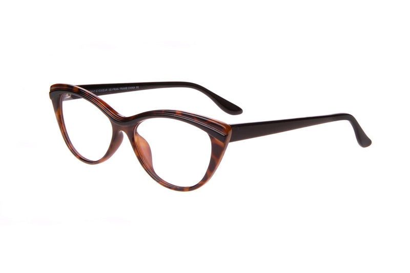 Visual Eyes Glasses TORTOISE-BLACK / Frame Only / Clear Envy Fran