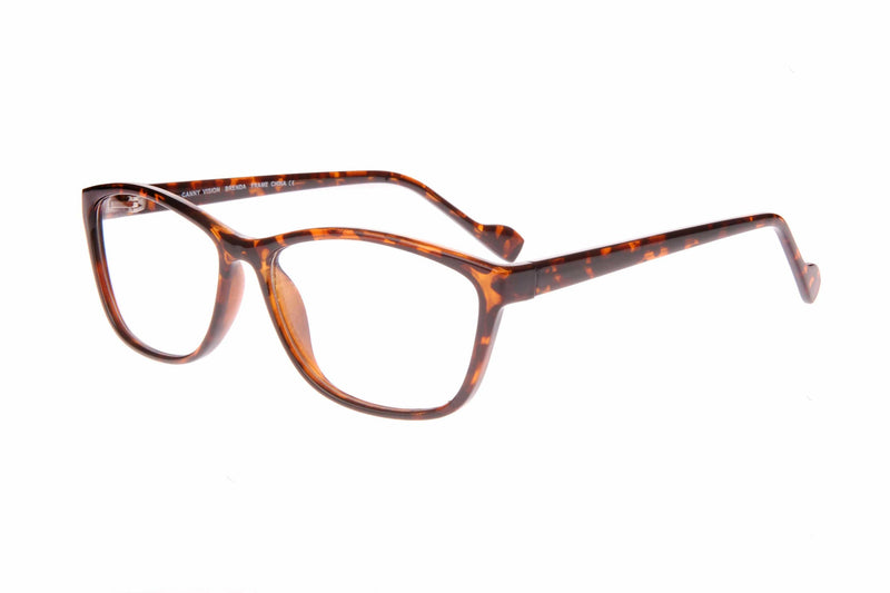 Visual Eyes Glasses TORTOISE / Frame Only / Frame Only CANNY VISION BRENDA DEMI VIOLET