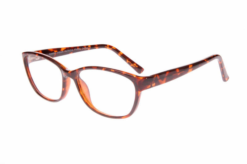 Visual Eyes Glasses TORTOISE / Frame Only / Frame Only CANNY VISION PATRICIA GRAPE