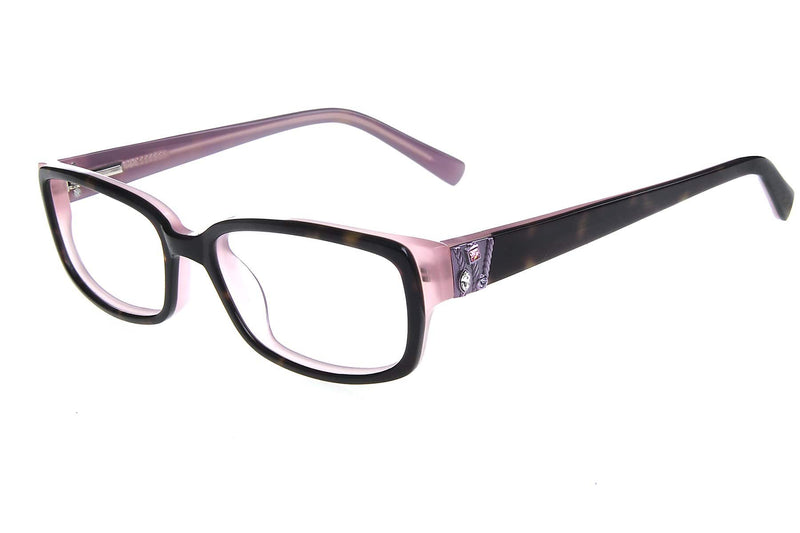 Visual Eyes Glasses TORTOISE-PINK / Frame Only / Clear Runway Couture 268