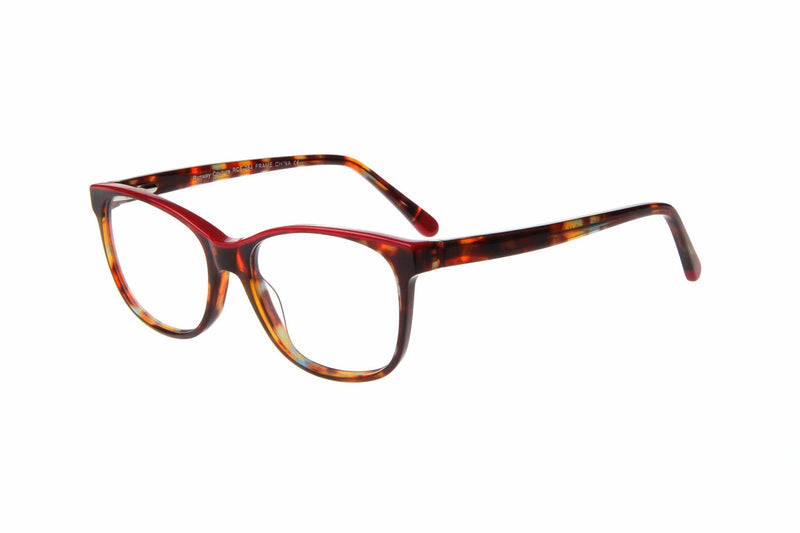 Visual Eyes Glasses TORTOISE-RED / Frame Only / Clear Runway Couture 284