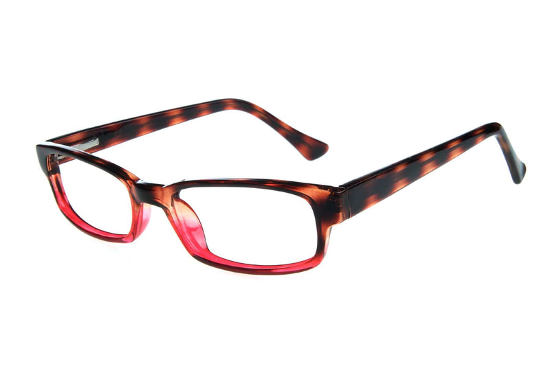 Visual Eyes Glasses TORTOISE-RED / Frame Only / Clear Success 68