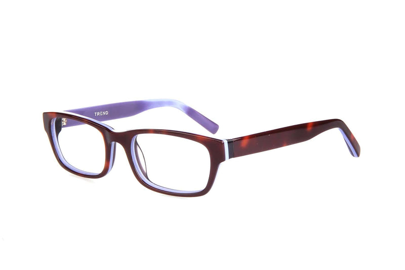 Visual Eyes Glasses TORTOISE-VIOLET / Frame Only / Clear Runway 158