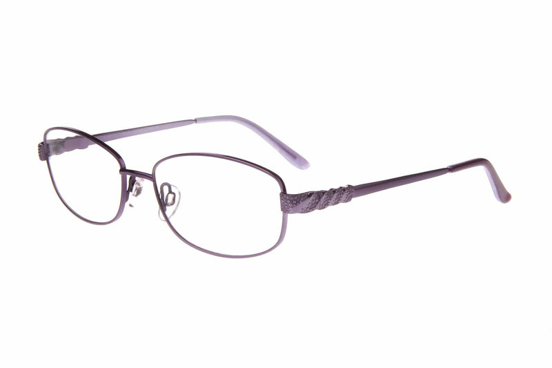 Visual Eyes Glasses VIOLET / Frame Only / Clear Runway Titanium 819