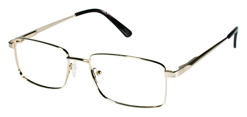 Visual Eyes Glasses YELLOW-GOLD / Frame Only / Clear Runway Titanium 803