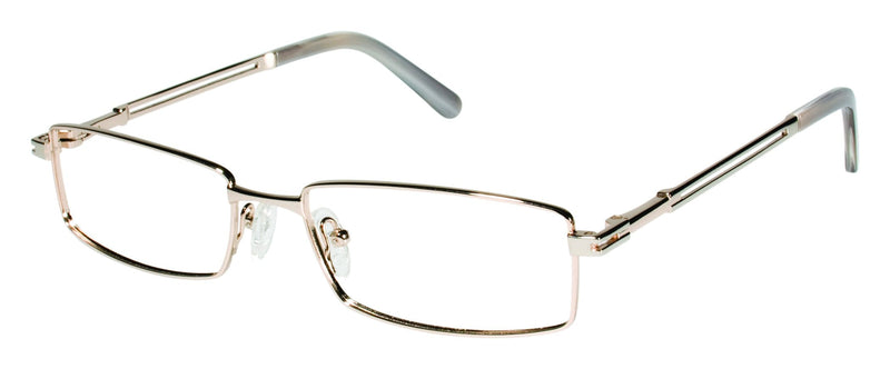 Visual Eyes Glasses YELLOW-GOLD / Frame Only / Clear Runway Titanium 805