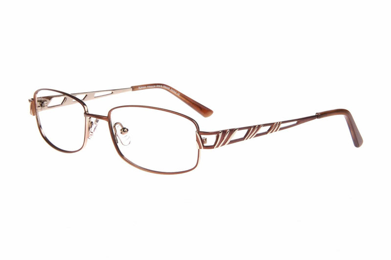 Visual Eyes Glasses YELLOW-GOLD / Frame Only / Clear Runway Titanium 815