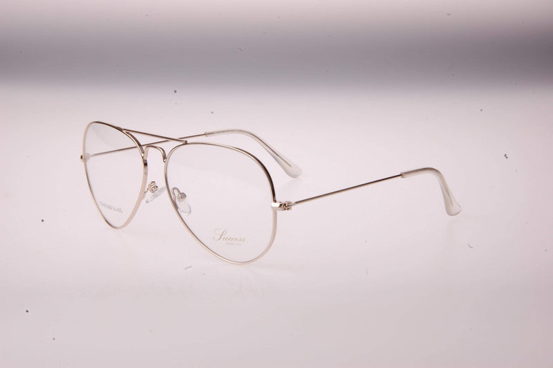 Visual Eyes Glasses YELLOW-GOLD / Frame Only / Clear Success 376