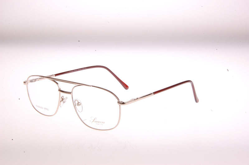 Visual Eyes Glasses YELLOW-GOLD / Frame Only / Clear Success 377a